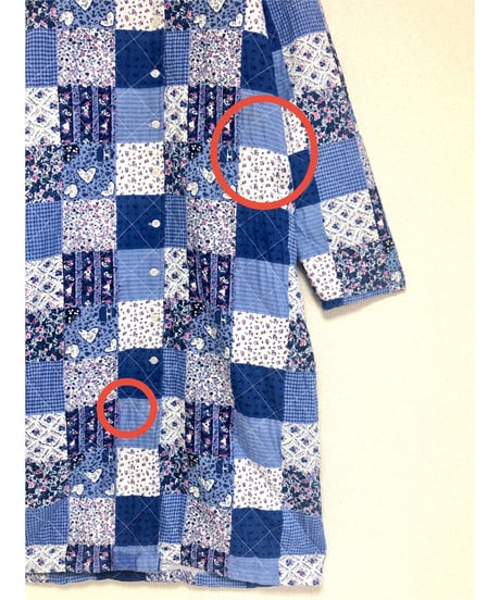 patchwork print quilting coat
