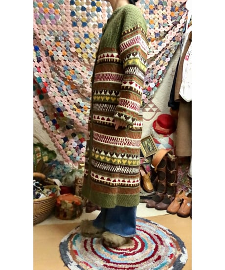 hand knit dress coat