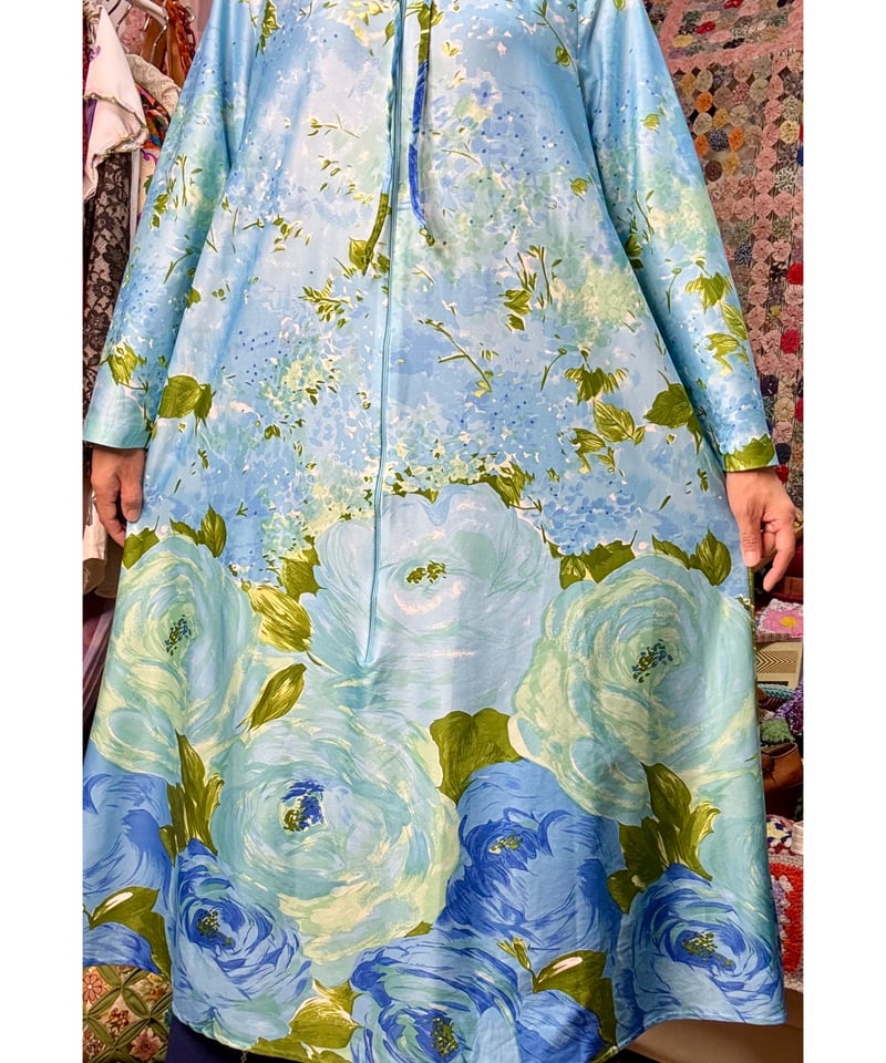70s flower print dress | Quilt