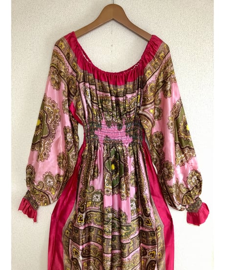 paisley scarf dress