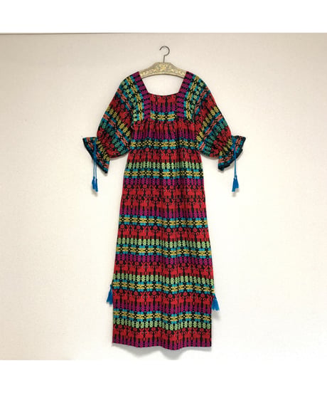 vintage guatemala embroidered one-piece