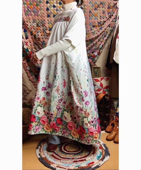 70s easy flower dress