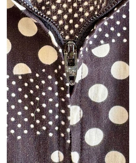 70s polka dots dress