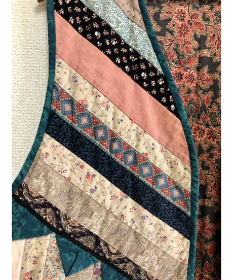patchwork quilt vest