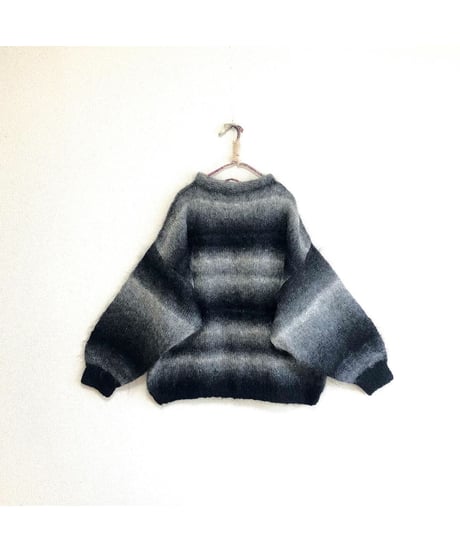 balloon sleeve mohair  sweater