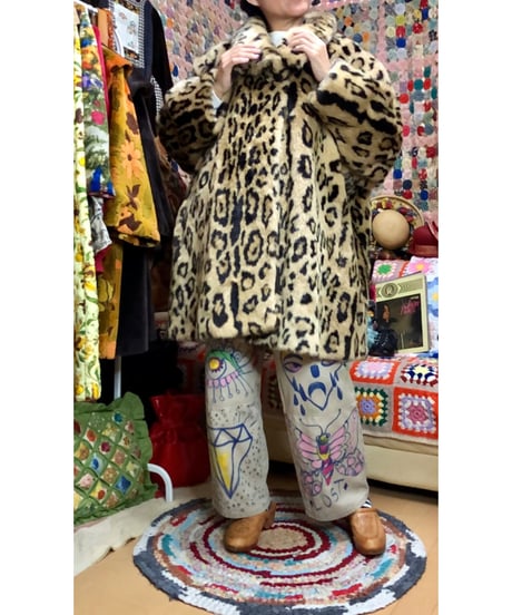 leopard faux fur coat