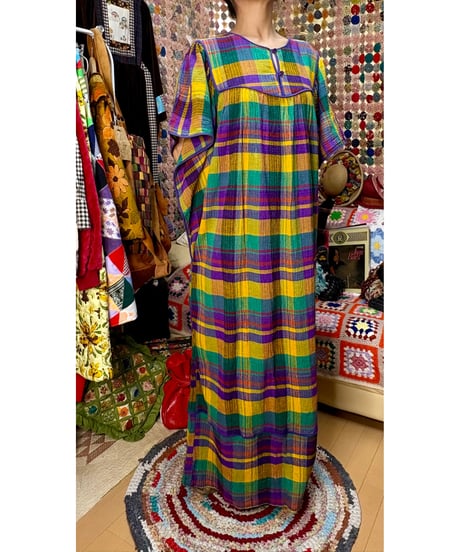 plaid easy dress