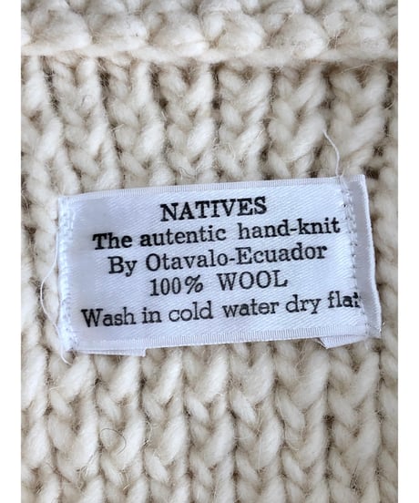 ecuador otavalo hand knit cardigan