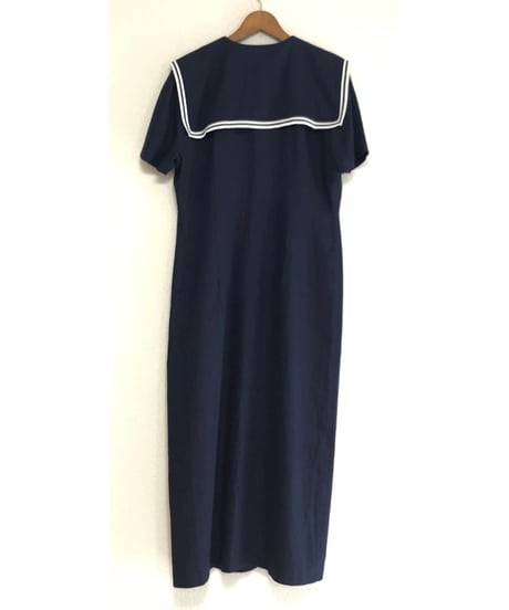 sailor collar linen dress