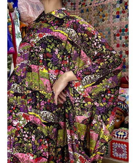 60s botanical dress