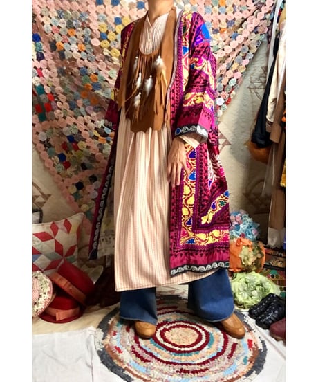 suzani embroidered robe