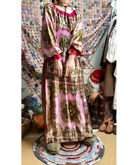 paisley scarf dress