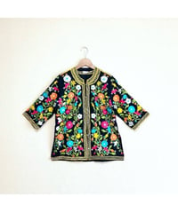 60's floral embroidered shirts