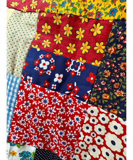 patchwork super wide leg pants