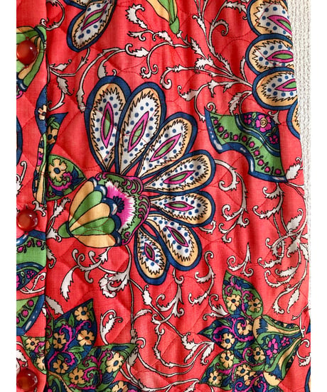 70s quilting flower skirt