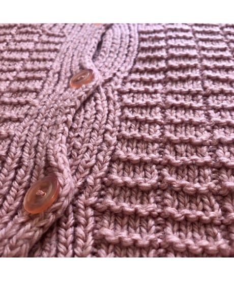 vintage hand knit cardigan