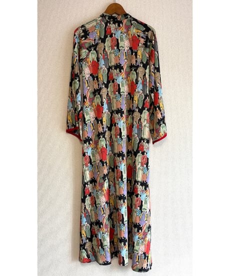 oriental maxi dress