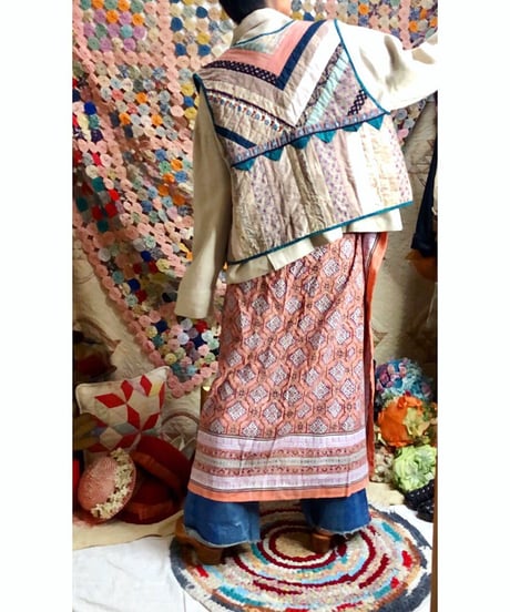 patchwork quilt vest