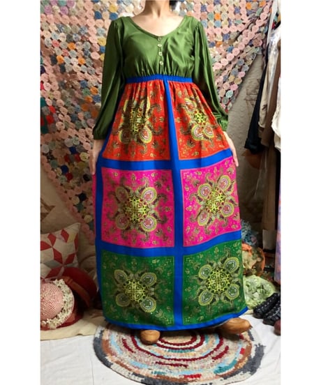 60's paisley dress