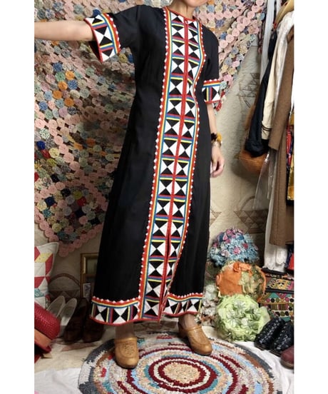 patchwork one-piece