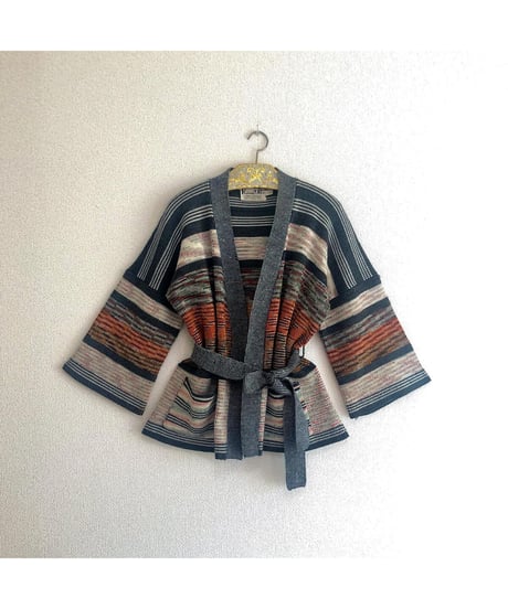1970's mix color cardigan