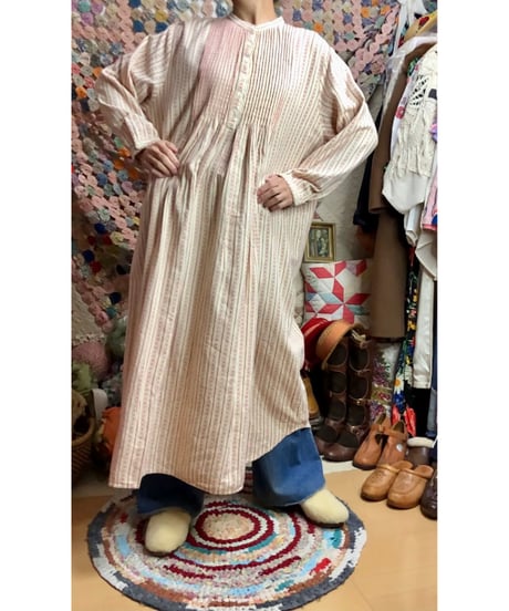 l.l.bean flannel dress（red）