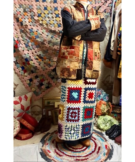 patchwork embroidered quilting jacket
