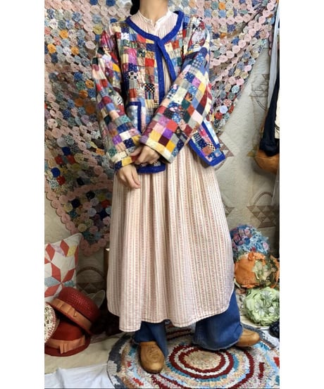 patchwork house motif jacket