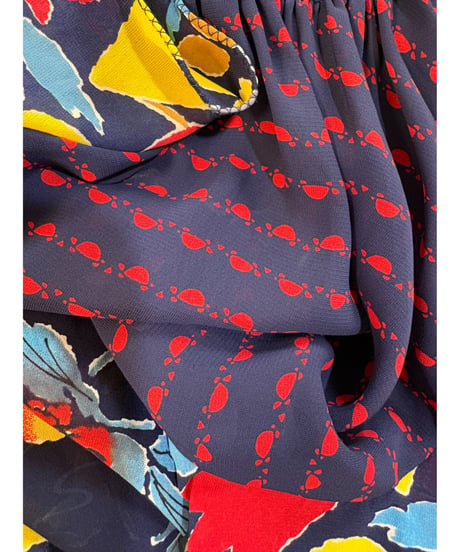 80s LACHINE flower dress