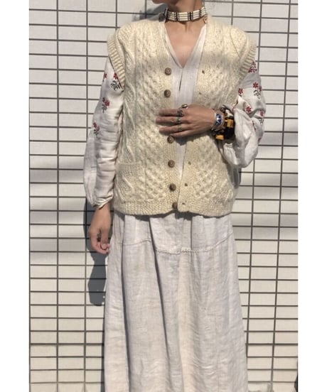 cable knit vest