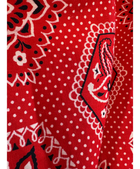 70s design house bandanna print apron dress