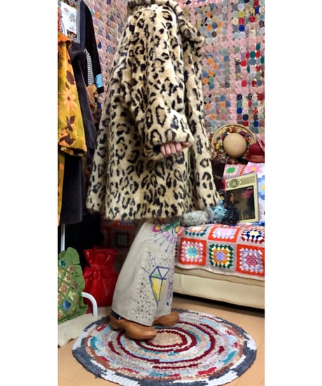 leopard faux fur coat