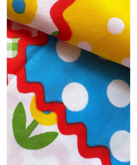 patchwork print super wide leg pants A（70s fabric）