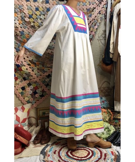 70's patchwork one-piece