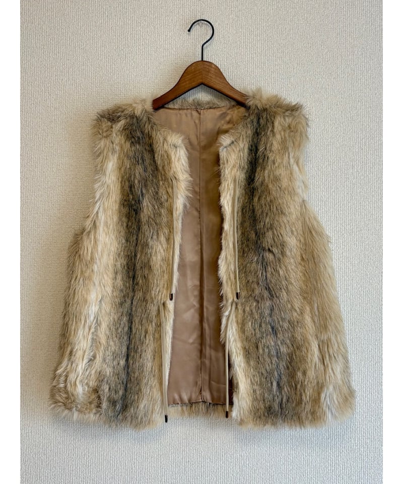 60s faux fur vest | Quilt
