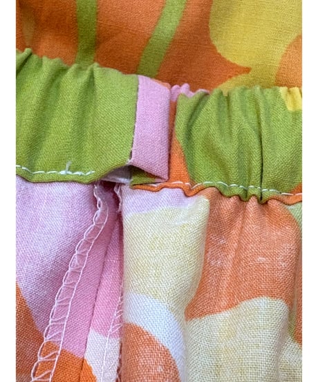 flower print gaucho pants（70s fabric）A