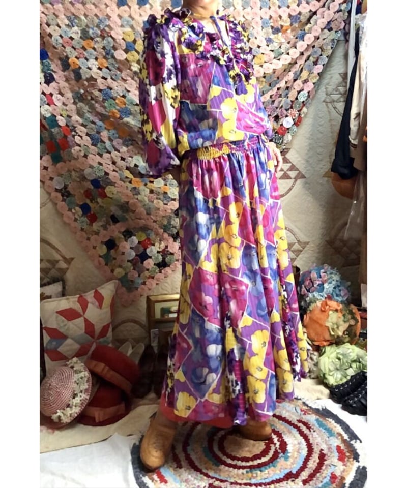 かずDiane freis スカート　コットン diane freis flower set up | Quilt