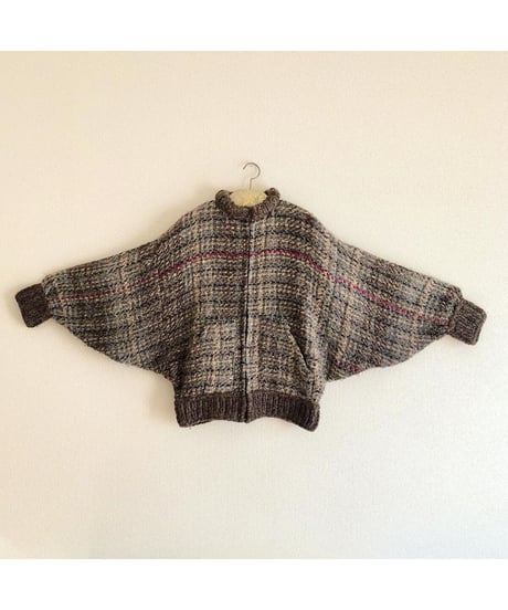 dolman sleeve knit blouson