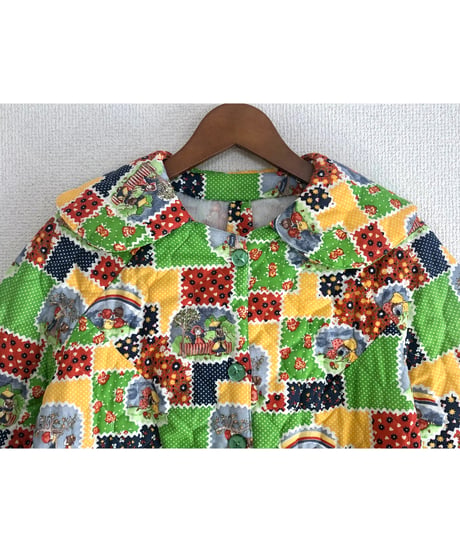 patchwork print quilting robe & bag set
