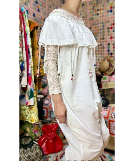 ruffle collar all-in-one