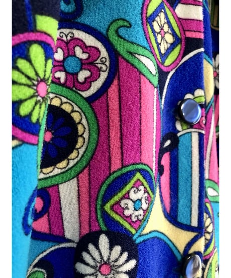 60-70's psychedelic shirt jacket