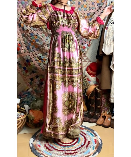 paisley scarf dress