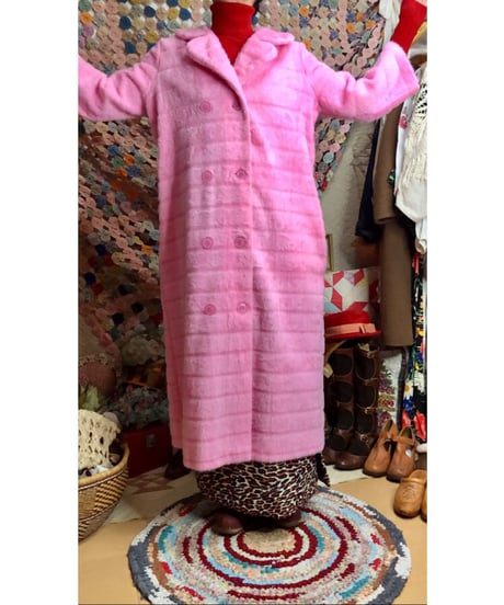 70s fleece fur coat