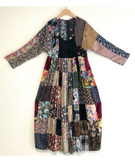 70's patchwork dress