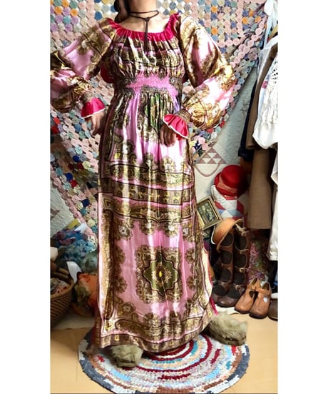 paisley scarf dress