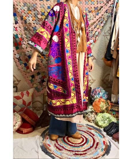 suzani embroidered robe