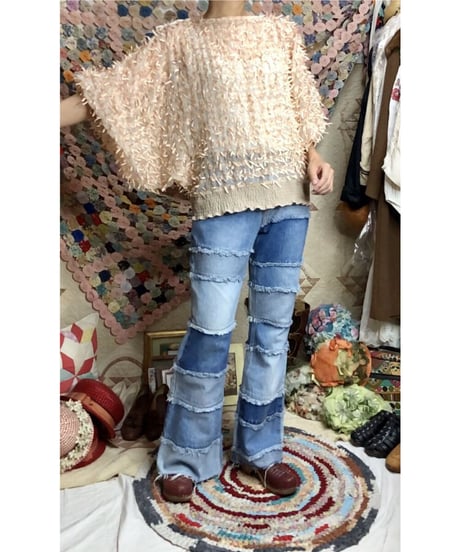 70-80's dolman sleeve ribbon tops