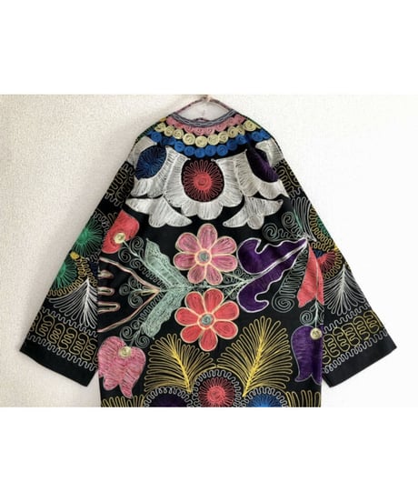 suzani embroidered robe