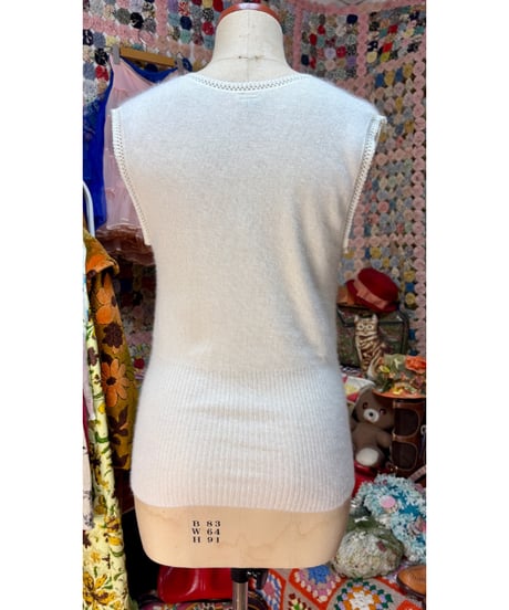 70-80s angora inner vest