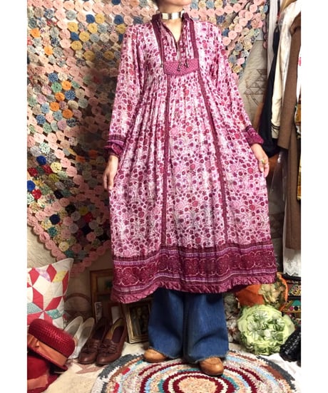 vintage indian cotton dress ②